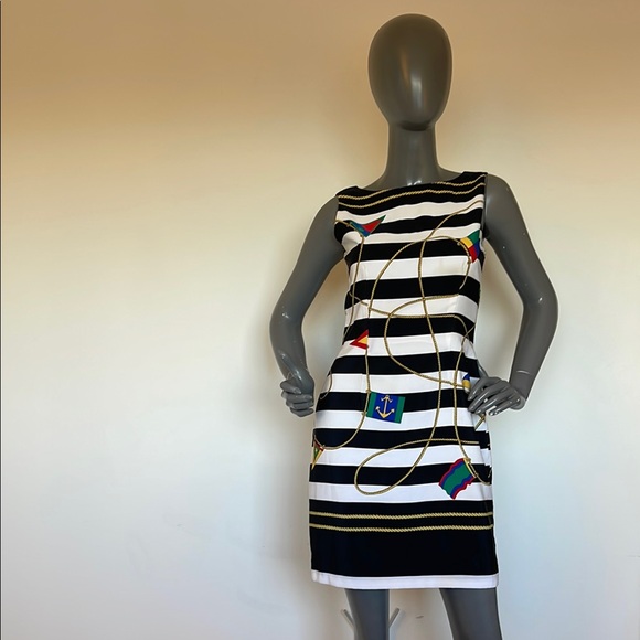 NAUTICAL Style Mini Dress - Picture 1 of 9